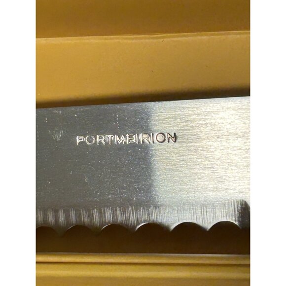 New Portmeirion Botanic Garden Stainless Steel Bread Knife Porcelain Handle - Picture 3 of 7